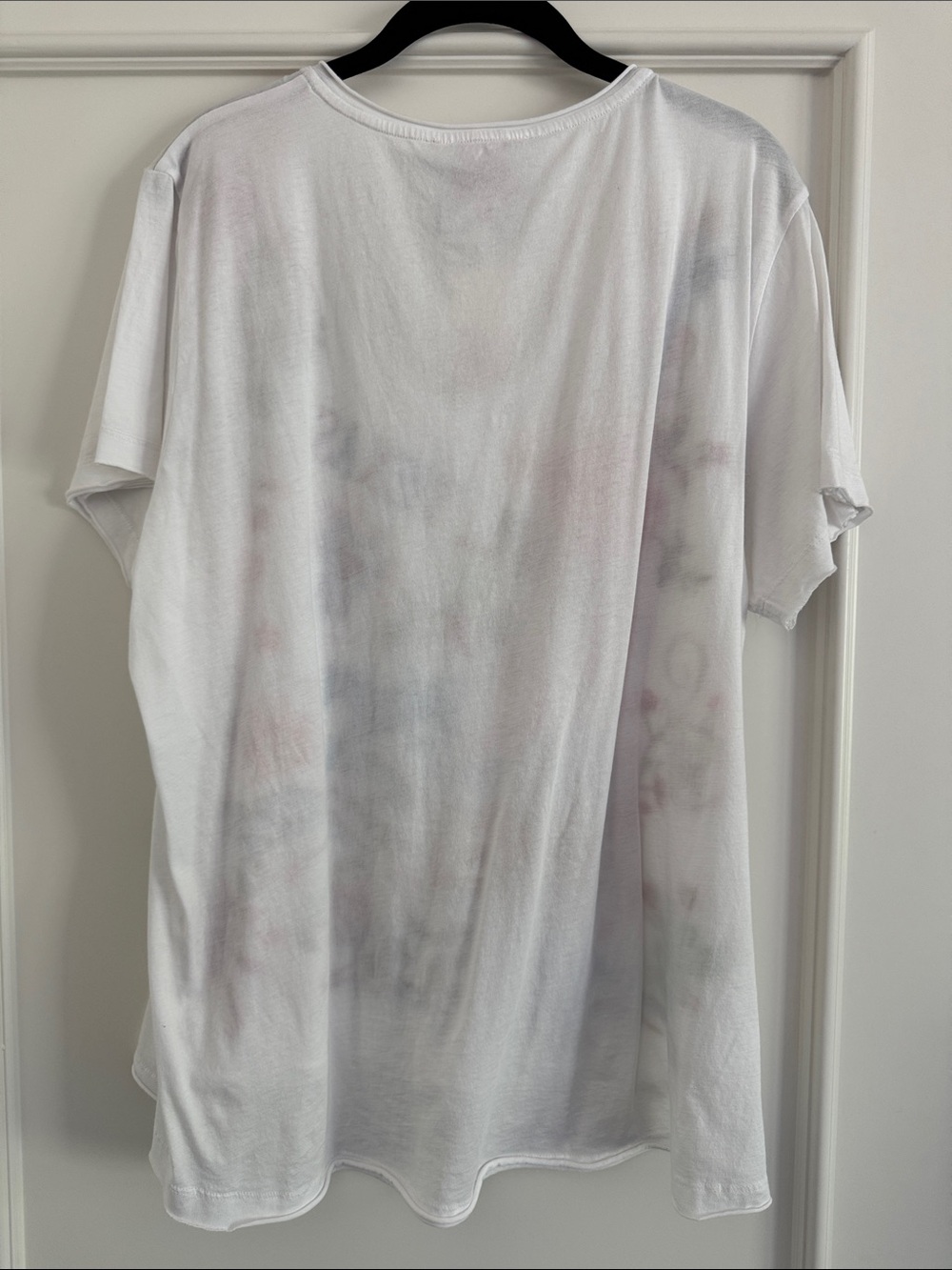 Johnny Was White V-Neck Tee with Colorful Texas Embroidery - Picture 5 of 5